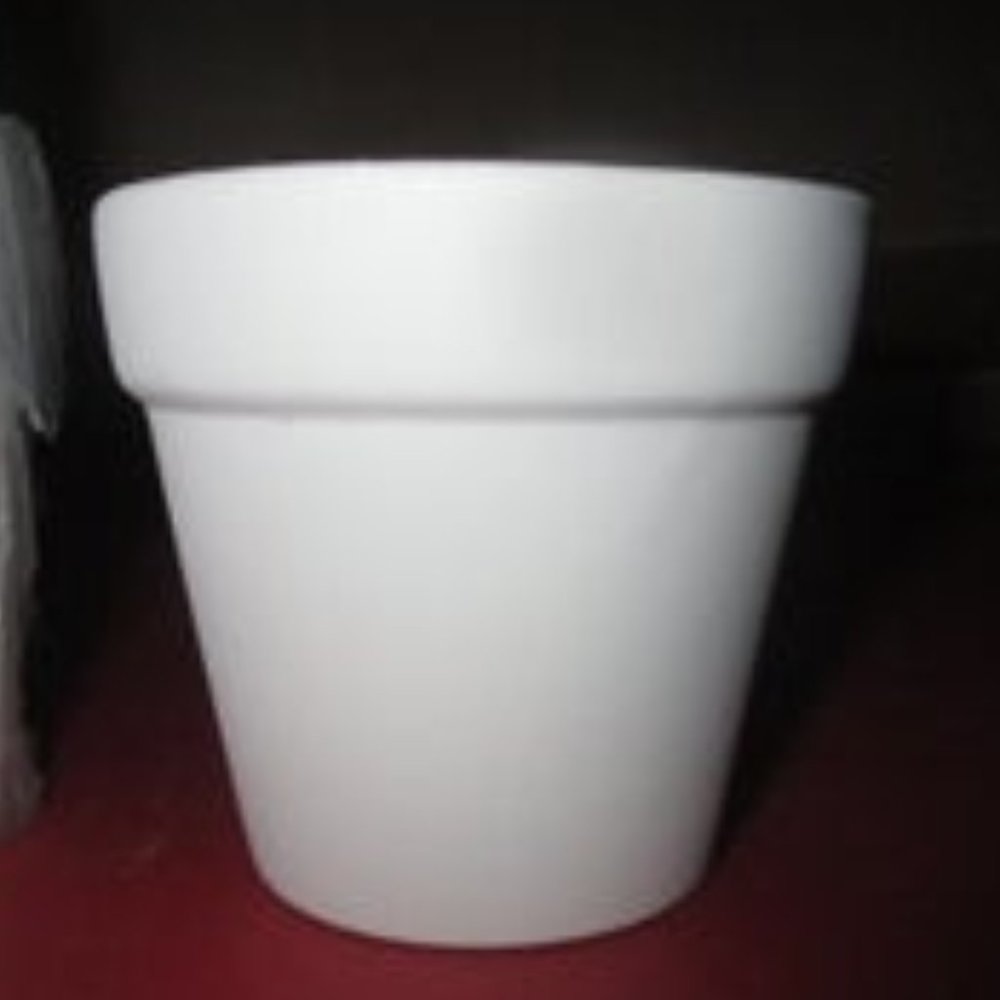FLOWER POTS 8 Approx. 3x2.75 WHITE